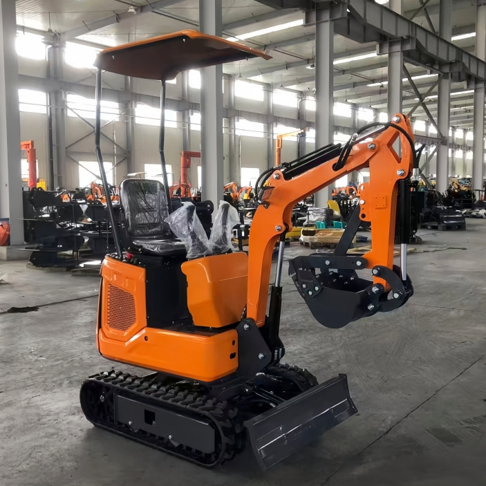 Chinese mini excavator configured for U.S. EPA compliance